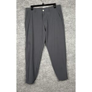 PRIMO Golf Pants Mens 34 Short Gray Tapered Performance Stretch Ankle Zip